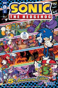[Sonic The Hedgehog #1 (5th Anniversary Edition Cover G Gray Variant) (Product Image)]