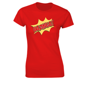 [The Big Bang Theory: Women's Fit T-Shirt: Bazinga! (Product Image)]
