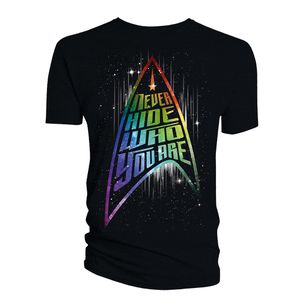 [Star Trek: Discovery: T-Shirt: Never Hide Who You Are (Product Image)]