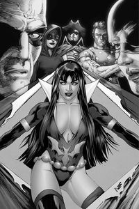 [Vampirella: Dark Powers #2 (Lau B&W Virgin Variant) (Product Image)]