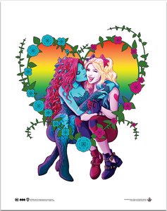 [Batman: Art Print: Harley Quinn & Poison Ivy Pride By Jen Bartel (Product Image)]