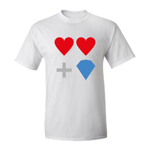 [Doctor Who: T-Shirt: ♥♥+♦ (Product Image)]