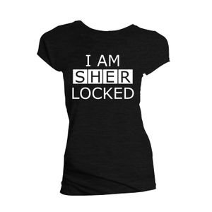 [Sherlock: T-Shirt: Sherlocked (Black - Skinny Fit) (Product Image)]