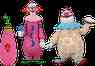 [The cover for Killer Klowns From Outer Space: Toony Terrors Action Figure 2-Pack: Slim & Chubby]
