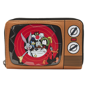 [Looney Tunes: Loungefly Zip Around Wallet: That's All Folks (Product Image)]