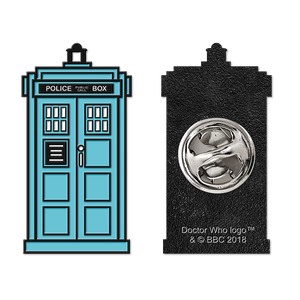 [Doctor Who: Flashback Collection: Enamel Pin Badge: Third Doctor's TARDIS (Product Image)]