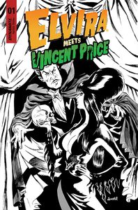 [Elvira Meets Vincent Price #1 (Cover G Royle Line Art Variant) (Product Image)]