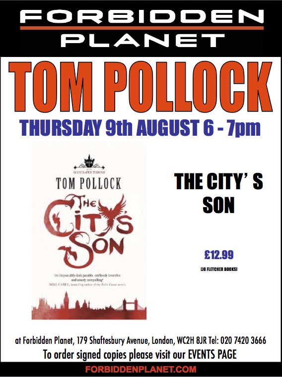 Tom Pollock Signing The City's Son