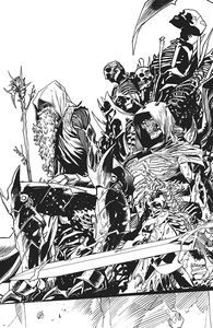 [Once & Future #14 (Cover B Mora Black & White Variant) (Product Image)]