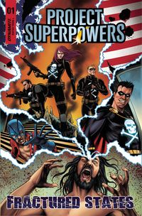 [The cover for Project Superpowers: Fractured States #1 (Cover A Rooth)]