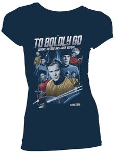 [Star Trek: The Original Series: Women's Fit T-Shirt: The Crew & Badge (Product Image)]