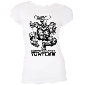 [Teenage Mutant Ninja Turtles: Women's Fit T-Shirt: By Kevin Eastman & Peter Laird (Black & White) (Product Image)]