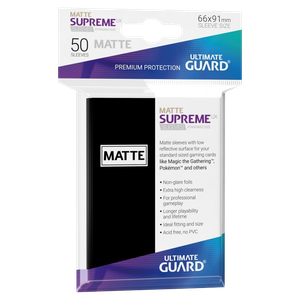 [Ultimate Guard: Supreme UX Matte Sleeves: Standard Size: Black (Size 50) (Product Image)]
