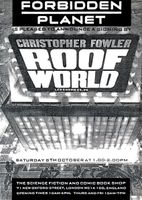 [Christopher Fowler signing Roof World (Product Image)]