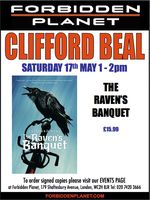 [Clifford Beal Signing The Raven's Banquet (Product Image)]