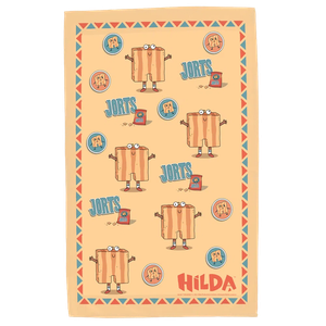 [Hilda: Tea Towel: Jorts (Product Image)]