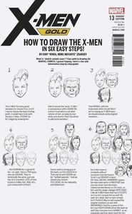 [X-Men: Gold #13 (Legacy) (Zdarsky How To Draw Variant) (Product Image)]