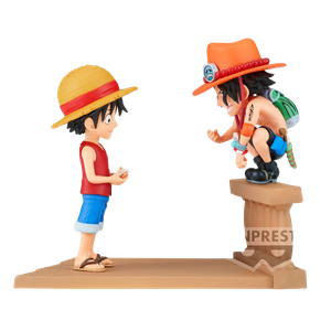 [One Piece: World Collectable PVC Statue: Log Stories: Monkey D. Luffy & Portgas D. Ace (Product Image)]