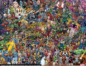 [Fantastic Four #7 (Koblish Wraparound Connecting 700 Characters Variant) (Product Image)]