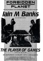 [Iain M Banks signing The Player of Games (Product Image)]