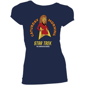 [Star Trek: The Animated Series: Women's Fit T-Shirt: Caturday Morning			 (Product Image)]