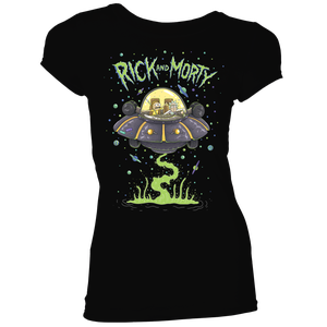 [Rick & Morty: Women's Fit T-Shirt: UFO			 (Product Image)]