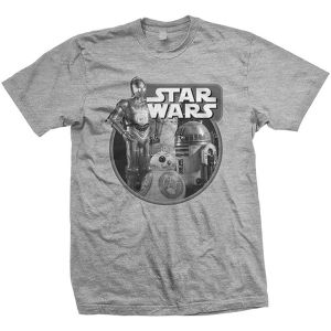 [Star Wars: The Force Awakens: T-Shirts: Vintage Droids (Product Image)]
