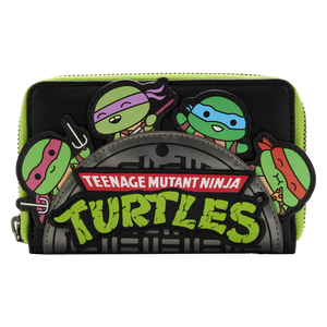 [Teenage Mutant Ninja Turtles: Loungefly Zip Around Wallet: Sewer Cap (Product Image)]