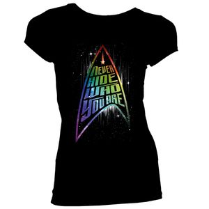 [Star Trek: Discovery: Women's Fit T-Shirt: Never Hide Who You Are (Product Image)]