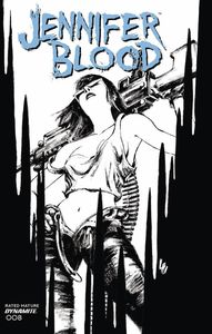 [Jennifer Blood #8 (Cover G Lau Black & White Variant) (Product Image)]