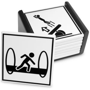 [Portal: Coasters: Warning Signs (Product Image)]