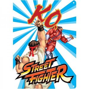 [Street fighter: A5 Tin Sign: KO (Product Image)]