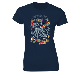 [Doctor Who: Women's Fit T-Shirt: Would You Like A Jelly Baby? (Product Image)]