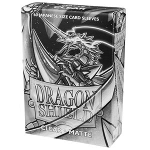 [Dragon Shield: Matte Japanese Size Sleeves 60 Pack: Clear (Product Image)]