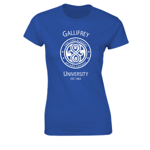 [Doctor Who: Women's Fit T-Shirt: Gallifrey University, Arcadia Campus (Product Image)]