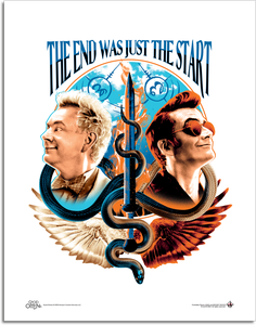 [Good Omens: Art Print: The End Was Just The Start (Product Image)]