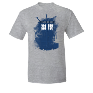 [Doctor Who: T-Shirt: Modern Art TARDIS (Product Image)]