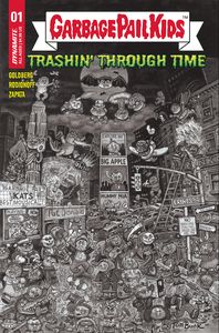 [Garbage Pail Kids: Trashin' Through Time #1 (Cover F Bunk Black & White Variant) (Product Image)]