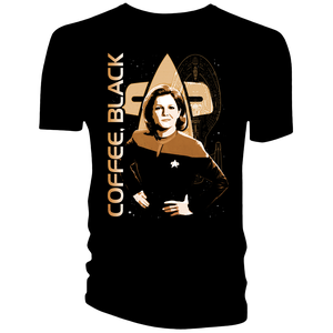 [Star Trek: Voyager: T-Shirt: Coffee, Black (Product Image)]