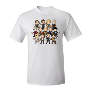[Doctor Who: T-Shirt: Kawaii Doctors 1-12 By Kelly Yates (Product Image)]