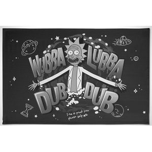 [Rick & Morty: Tea Towel: Wubba Lubba Dub Dub, Folks! (Product Image)]