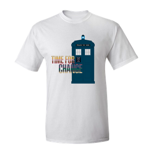 [Doctor Who: T-Shirt: TARDIS Time For Change (Product Image)]
