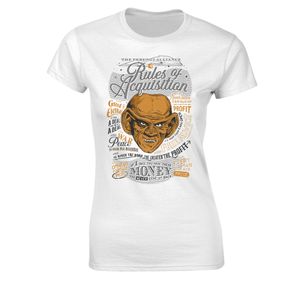 [Star Trek: Deep Space Nine: Women's Fit T-Shirt: Ferengi Rules Of Acquisition (Product Image)]