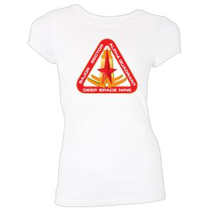 [Star Trek: Deep Space Nine: Women's Fit T-Shirt: Bajor Sector (White) (Product Image)]