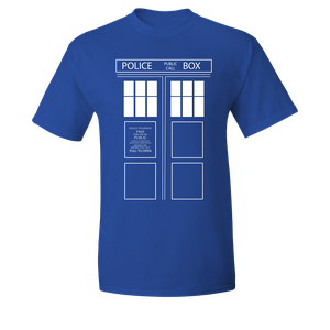 [Doctor Who: T-Shirt: TARDIS Doors (Product Image)]