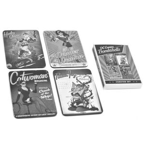 [DC Bombshells: Coasters 4-Pack: Posters Design (Product Image)]