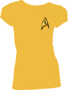 [Star Trek: Women's Fit T-Shirt: Command Costume (Product Image)]