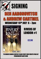[Ben Aaronovitch and Andrew Cartmel Signing Rivers of London #1 (Product Image)]
