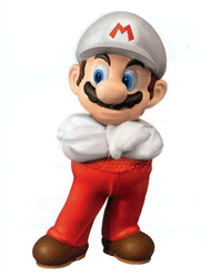 [Super Mario Brothers: Deluxe Fire Mario Figure (Product Image)]