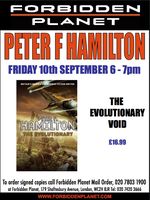 [Peter F Hamilton Signing The Evolutionary Void (Product Image)]